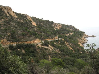 Giroa kustweg van Tossa naar Platja d'Aro