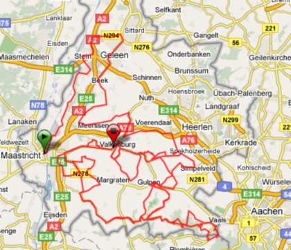 Amstel Gold Race route van de profs
