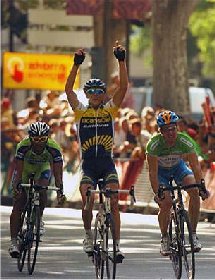 Tyler Farrar 2e in Stage 6th Vuelta 2009