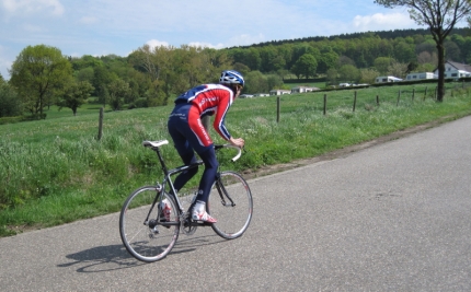 Leon Burger rijdt de Camerig tijdrit 2010