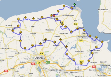 De 168 vlakke kilometers van de Ronde van Groningen