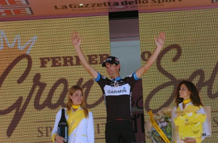 Podium David Millar Giro 2011