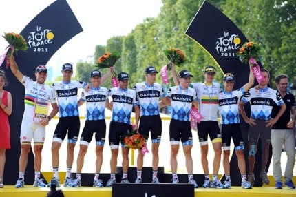 Garmin Cervélo wint ploegen klassement Tour de France 2011