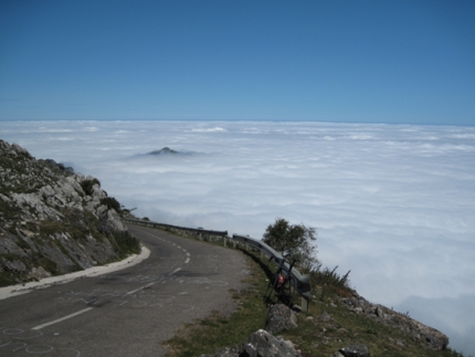 Een fantastisch uitzicht over het wolkendek