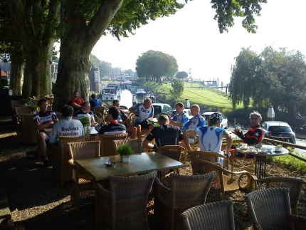 De fietsers die al eens eerder met WebTrainer mee gingen