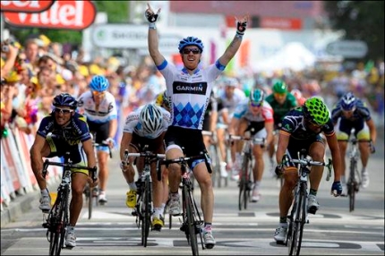 Tylar Farrar wint 3e etappe Tour de France 2011