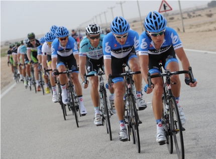 Thomas Dekker op kop in 3e etappe Tour of Qatar