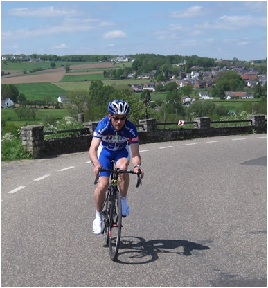 Rob van Schie, de winnaar van de tijdrit.