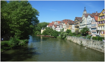 De rivier bij Speyer