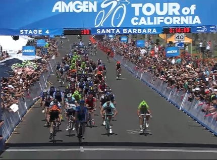 Tyler Farrar wint de 4e etappe naar Santa Barbara in de Tour of California