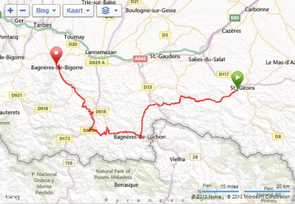 Dan Martin course and data of ride