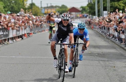 The sprint for the win in the 2014 Calder Stewart Elite Road National Championships