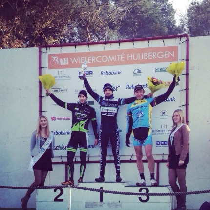 Leon Brouwer wint cyclocross Huijbergen 2014