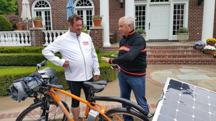 Greg LeMond en Henri Manders