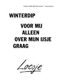 Winterdip - Loesje